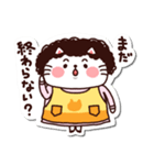 シールみたいなスタンプ【動物】猫の母（個別スタンプ：29）