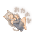 月の書記官ルナノンのやさしい日常語録（個別スタンプ：3）