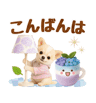 大人可愛いチワワで梅雨の気づかい敬語（個別スタンプ：12）