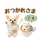 大人可愛いチワワで梅雨の気づかい敬語（個別スタンプ：19）