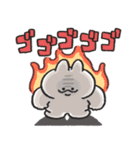 ご機嫌ななめなうさぎときどきにんじん（個別スタンプ：3）