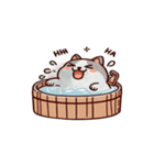 お風呂猫 落ち着いて,（個別スタンプ：5）