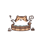 お風呂猫 落ち着いて,（個別スタンプ：6）