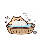 お風呂猫 落ち着いて,（個別スタンプ：13）