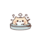 お風呂猫 落ち着いて,（個別スタンプ：27）