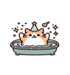 お風呂猫 落ち着いて,（個別スタンプ：31）