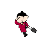 客室乗務員の楽しい毎日スタンプ（個別スタンプ：28）