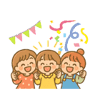 三姉妹の孫から祖父母へのやりとり（個別スタンプ：27）