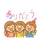 三姉妹の孫から祖父母へのやりとり（個別スタンプ：28）