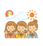 三姉妹の孫から祖父母へのやりとり（個別スタンプ：33）