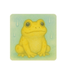 カエルと過ごす雨のひととき（個別スタンプ：5）