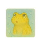 カエルと過ごす雨のひととき（個別スタンプ：6）
