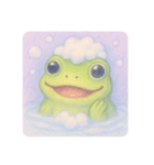 カエル、いい湯です。（個別スタンプ：4）
