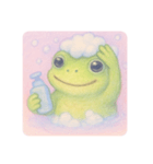 カエル、いい湯です。（個別スタンプ：6）