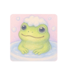 カエル、いい湯です。（個別スタンプ：7）