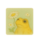 きいろカエルのふんわり日和（個別スタンプ：2）