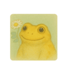 きいろカエルのふんわり日和（個別スタンプ：3）