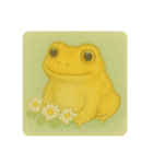 きいろカエルのふんわり日和（個別スタンプ：5）