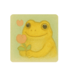 きいろカエルのふんわり日和（個別スタンプ：6）