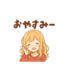 ゆるかわ彼女の日常【カップル・彼女】（個別スタンプ：7）