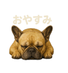 とにかく眠いフレンチブルドッグのスタンプ（個別スタンプ：3）