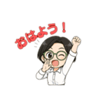 元気なお母さん、日常会話スタンプ（個別スタンプ：1）