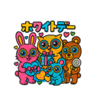 ポップなアニマルで年間行事（個別スタンプ：6）