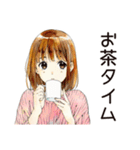 ふつうの女の子★オンライン会議（個別スタンプ：18）