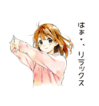 ふつうの女の子★オンライン会議（個別スタンプ：22）