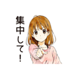 ふつうの女の子★オンライン会議（個別スタンプ：38）