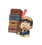 かわいいキャビンクルー（個別スタンプ：9）
