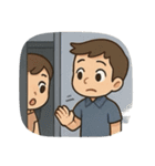 かわいいキャビンクルー（個別スタンプ：14）