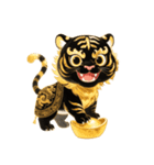 富の波 黒金虎神（個別スタンプ：1）