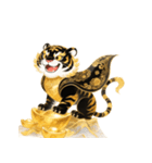 富の波 黒金虎神（個別スタンプ：6）