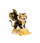 富の波 黒金虎神（個別スタンプ：11）