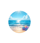 【南国の綺麗な海】癒し.Healing.Sea,shell（個別スタンプ：5）