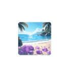 【南国の綺麗な海】癒し.Healing.Sea,shell（個別スタンプ：13）