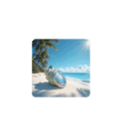 【南国の綺麗な海】癒し.Healing.Sea,shell（個別スタンプ：14）