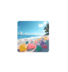 【南国の綺麗な海】癒し.Healing.Sea,shell（個別スタンプ：16）