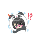 黒いやつスタンプだぜ（個別スタンプ：1）