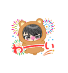 黒いやつスタンプだぜ（個別スタンプ：6）