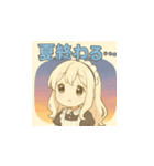 癒し系メイドちゃんの夏用LINEスタンプ1（個別スタンプ：14）