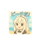 癒し系メイドちゃんの夏用LINEスタンプ1（個別スタンプ：15）