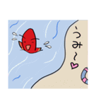 くぅちゃんの夏（個別スタンプ：3）