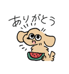 夏のあしのみじかいいぬ（個別スタンプ：4）
