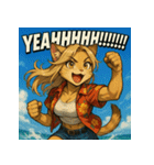 サマーキャットchan。（個別スタンプ：25）