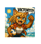 サマーキャットchan。（個別スタンプ：37）