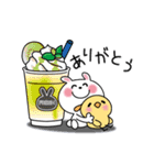 かわいいうさぎのスタンプ39(夏)（個別スタンプ：18）
