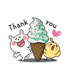 かわいいうさぎのスタンプ39(夏)（個別スタンプ：20）