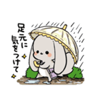 グレーのロップイヤーさん【夏】（個別スタンプ：2）